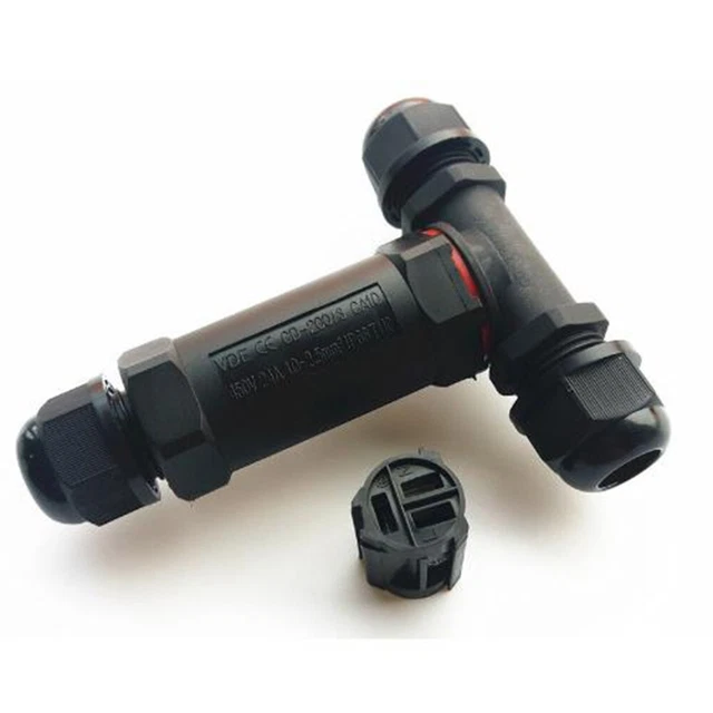 Herramienta de conector de cable 16A/250V 1 pieza conector de 3 polos junta núcleo nailon PA66