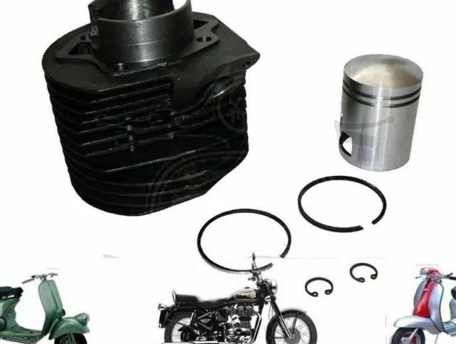 Neuf Lambretta Cylindre Tonneau Avec Piston Kit Li 175 Scooters Neuf