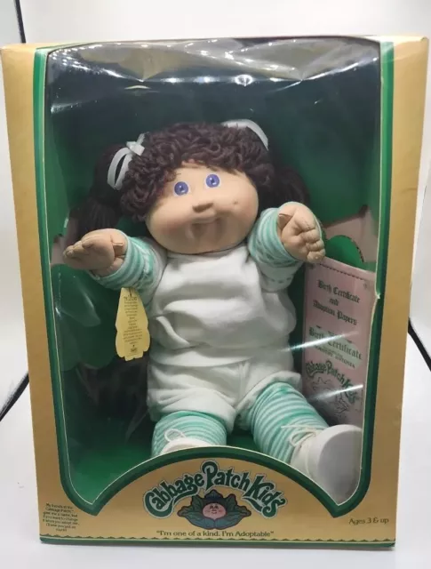 NIB Vintage 1983 Coleco Cabbage Patch Kids Doll DOROTHY ANTONIA - Brown Hair