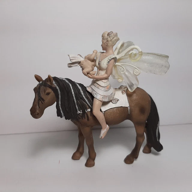 Schleich Horse Bayala Horse Set 2007 w/Matching Fairy Baby Elf Pixie