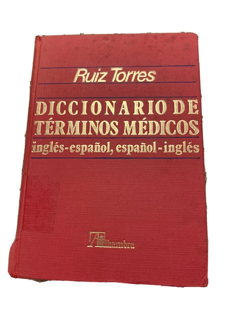 DICCIONARIO DE TÉRMINOS Médicos Ingles-español Español-Ingles EUR 41,99 ...