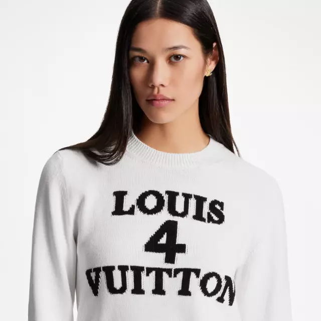 Louis Vuitton Thistle Intarsia Pullover sweater multicolor sz L