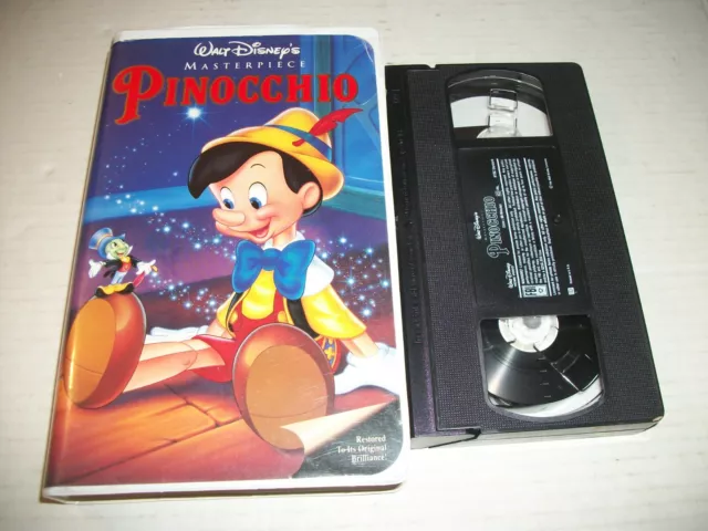 Pinocchio (VHS, 1993, Clam Shell Masterpiece Collection)