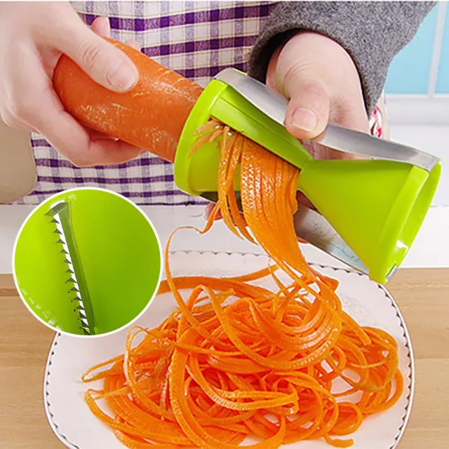 Carrot Spiral Grater-Salad Spiral Hand Shredder Slicer Vegetable Julienne Slicer 3