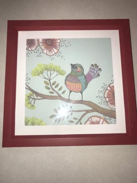 MELODIE Framed Print By Sylvie Demers -BIRD 8" x 8"