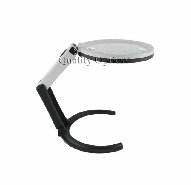 Desktop Magnifier LED Ring Light Iluminated Magnifying Glass Jewelers Bench Tool