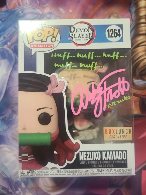 Demon Slayer/Nezuko Funko Pop Signed By Abby Trott  (JSA COA)