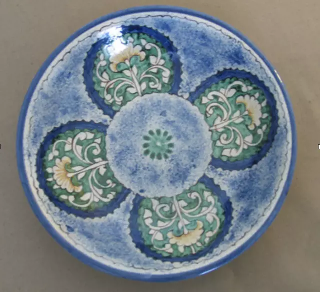 Uzbek National Hand Made Painted Ceramic Plate #8691