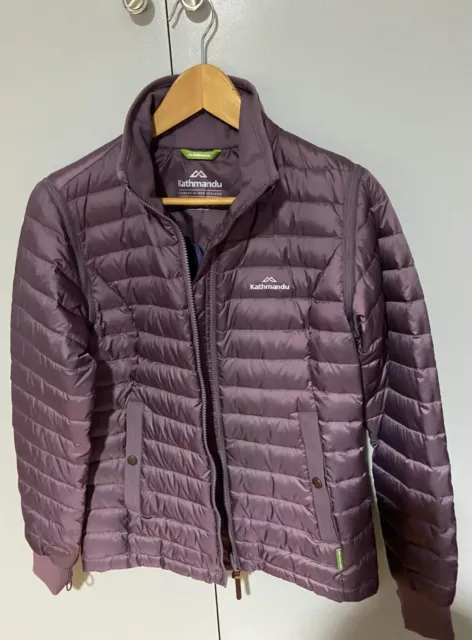 Kathmandu mauve puffer jacket