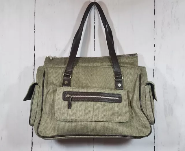 Bath & Body Works Brown Tweed Travel Tote Luggage Carry On Overnight Bag