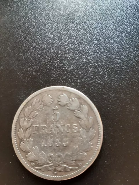 pièce 5 francs argent louis philippe 1833 D Lyon