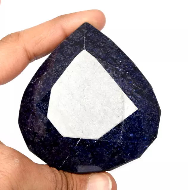 932 Ct. Large Natural Blue Sapphire Pear Faceted Cut Loose Gemstone Gift 4 Women