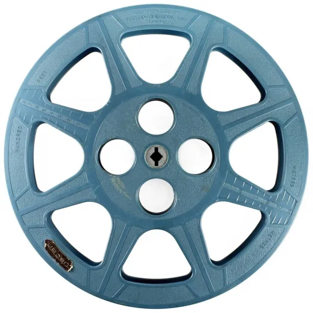 Carrete de película de cine de 16 mm 800 ft carrete de recogida azul