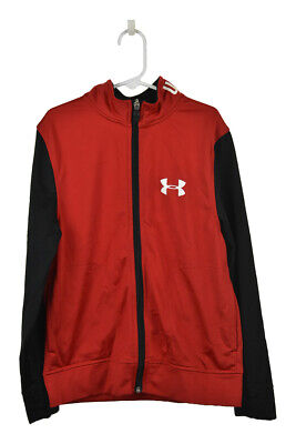 Under Armour Boys Activewear Track Jackets S Red Polyester