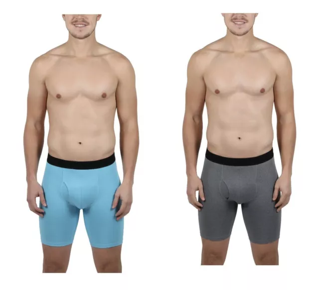 Athletic Works Men's Performance Boxer Briefs Underwear, 3 Pack