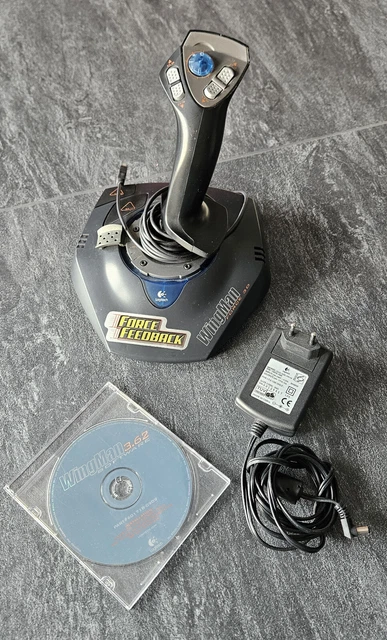 Video Games & Consoles | Logitech Wingman Force 3d Force Feedback Usb Joystick Untested Sold As Is