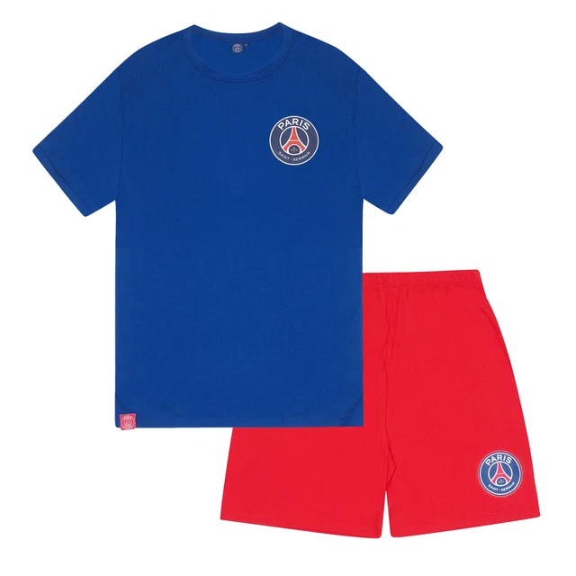 Pyjama Long Officiel Paris Saint-Germain PSG Pour Garçon - Taille 4-5 Ans (110 Cm) - Haut Manches Longues Et Pantalon élastiqué - 12