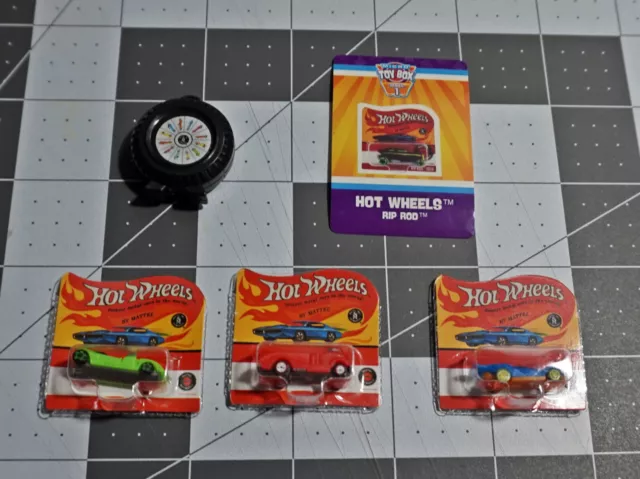 HOT WHEELS World’s Smallest MICRO TOY BOX Series 1 Lot of 3 CARS + RALLY CASE!