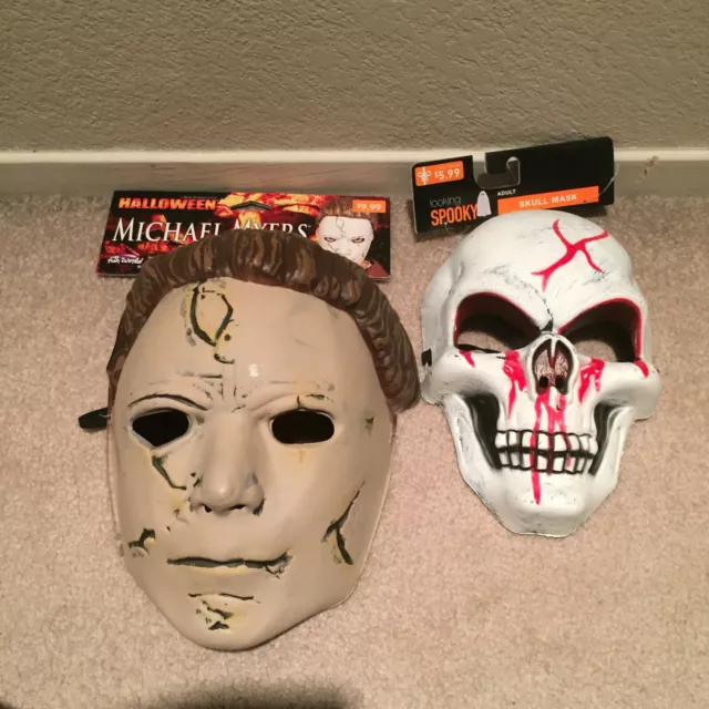 Boogeyman Halloween Mask Michael Myers and Skeleton