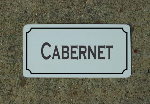 CABERNET Metal Sign Vintage Style for Wine Cellar Cave or Collection or Kitchen