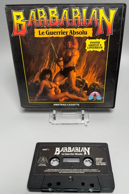 Jeu Vidéo Rétro Barbarian (Le Guerrier Absolu) Sur Disquette Pour Amstrad - Version PAL Testée