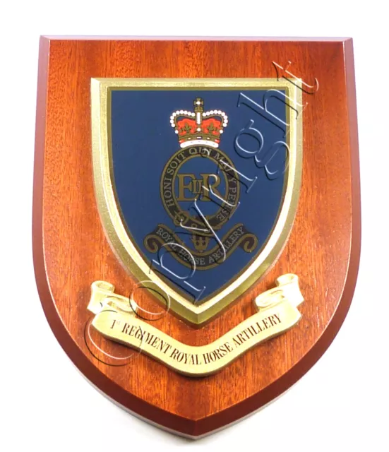 1St Regiment Rha Royal Horse Artillery Classic Hand Made Regimental Mess Plaque