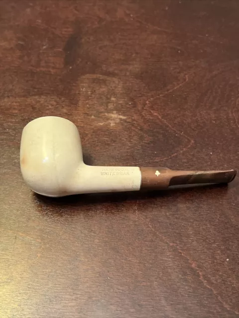 Vintage Exceptional Kaywoodie White Briar 95B Thick Pot Saddle Briar Estate Pipe