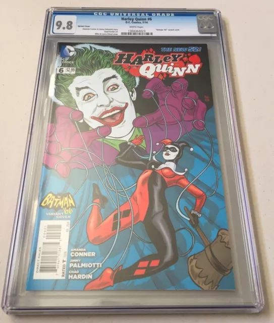 DC Comics HARLEY QUINN #6 CGC Graded 9.8 Batman '66 Joker Variant New 52