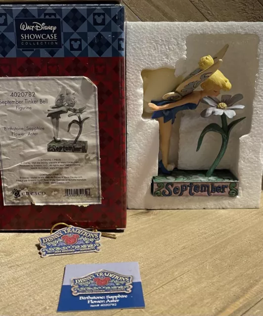 Jim Shore Walt Disney Showcase Coll September Tinker Bell 4020782 Birthstone