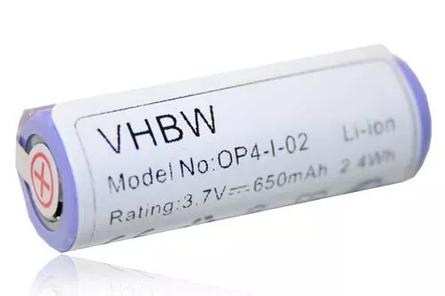 Batterie 650mAh 3.7V pour Braun Oral-B Pro 4500 / Type 3756