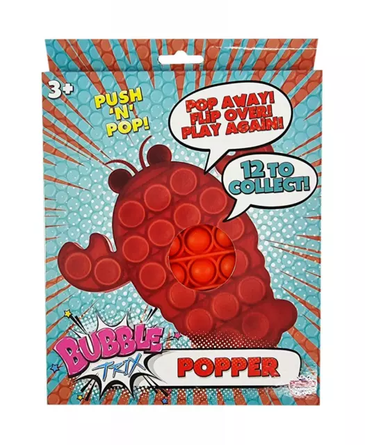 Bubble Trix Sauteurs Stress Sensoriel Créatif Jouet Remuant Enfants Rouge Homard