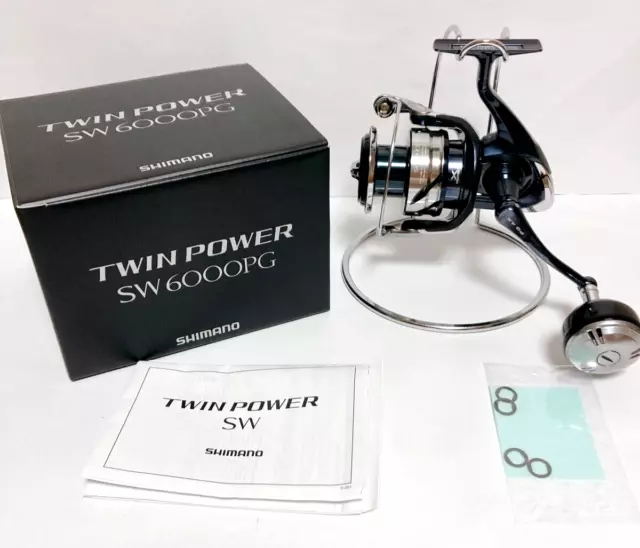 SHIMANO 09 TWIN POWER SW 6000HG Spinning Reel Used with Box