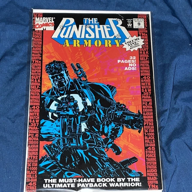Marvel Comics The Punisher Armory #9 1994 VF+ Low Print Run!