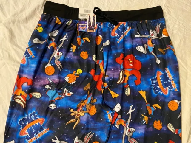 SPACE JAM 2 movie Looney TUNES Bugs BUNNY TAZ New MENS Pajama Sleep LOUNGE Pant