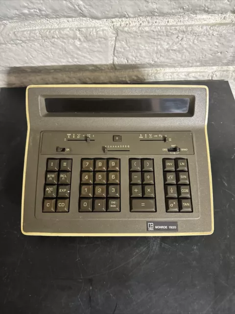 Litton Monroe 1920 Very Rare 70s Clean. Calculator No Power Cord No Reserve