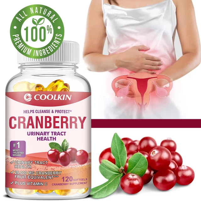 CRANBERRY CAPSULES 25000MG Promote Urinary Tract Health,Helps Cleanse