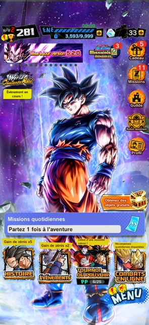 Compte Dragon Ball Legends (DB Legends) - Version Android, Neuf Jamais Utilisé - Jeu D'action/combat