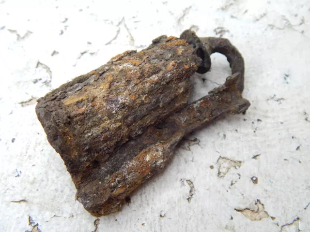 Ancient Medieval Iron Padlock  10 - 13 century AD Viking Age