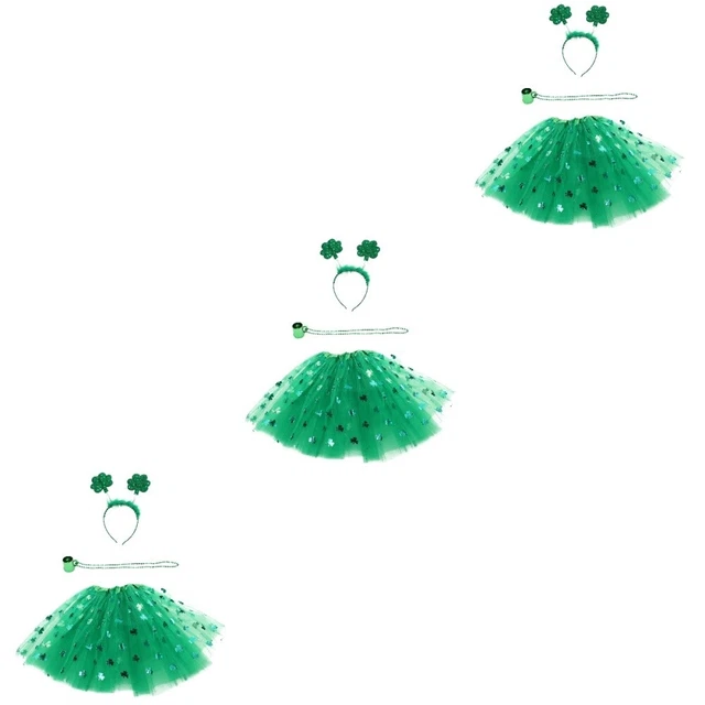 3 Set Di Gonna Tulle Abiti Gonne Donna Tutù Per Ragazze Verde Tutù Per Donna