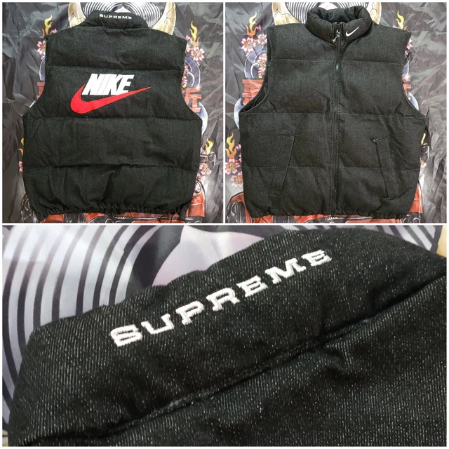 Supreme x Nike Denim Puffer Vest ブラック S Buy Supreme x Nike Denim Puffer Vest 'Black' - SS24J3 BLACK
