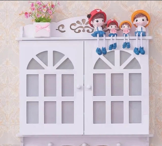 Copricontatore Elettrico Decorativo WPC Bianco - Scatola Mascheratura Per Contatori Luce Senza Perforazione - Foto 6