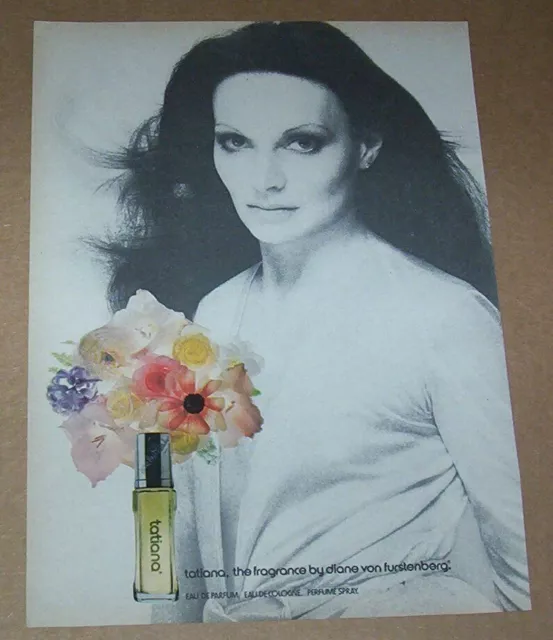 1980 AD PAGE - Diane Von Furstenberg cosmetics Tatiana fragrance PRINT ...