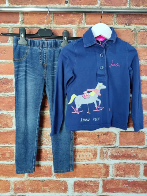 Girls Bundle Age 3-4 Years Next Joules Jeggings Polo Top T-Shirt Horse Set 104Cm