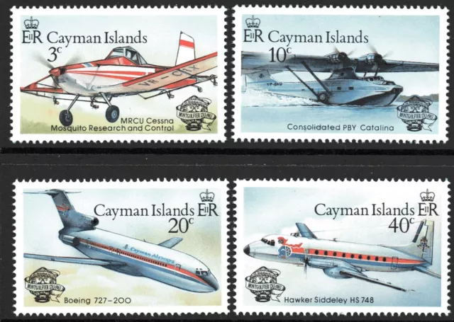 Cayman Islands 1983 Bicentenary of Manned Flight set of 4 MUH