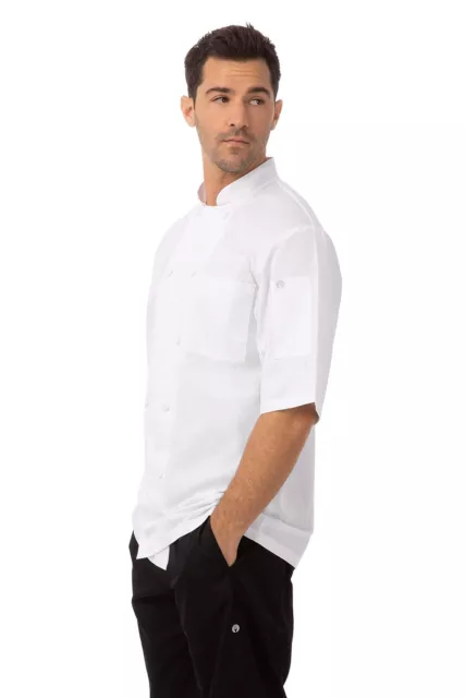 Chef Works Men's Montreal Cool Vent Chef Coat White Small