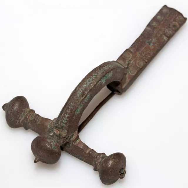 Ancient Roman-Military bronze crossbow fibula brooch-circa 300-400 A.D