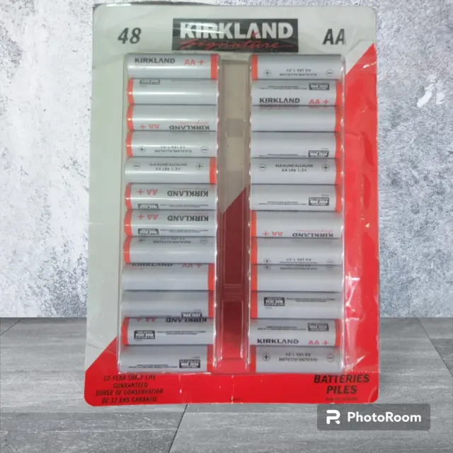 Kirkland Signature Alkaline AA Batteries, 48-count