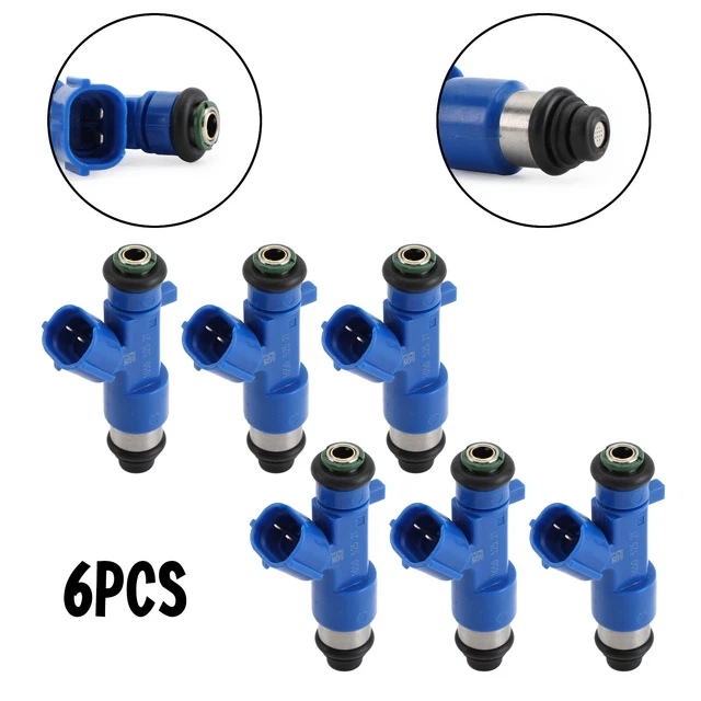 6PCS FUEL INJECTORS 14002AN001 Fit Infiniti G37 Fit Nissan GTR 63570