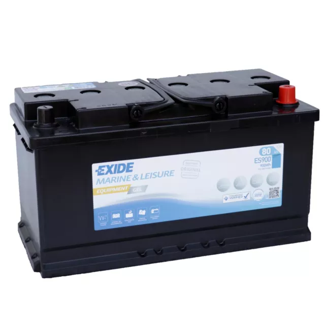 Exide Equipment ES900 12V 80Ah Gel Wohnmobil Batterie Camper Versorgung Solar