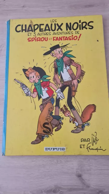 B.D. - SPIROU ET FANTASIO - Tome 3 - Les chapeaux noirs - Dupuis 1966